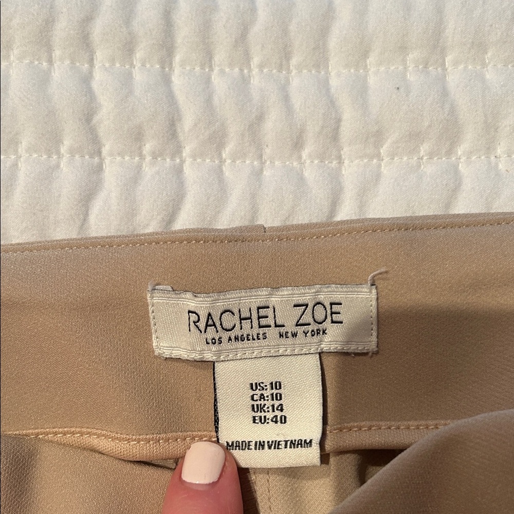 Van Heusen and Rachel Zoe Women's Peach and Tan Trousers - Picture 3 of 10
